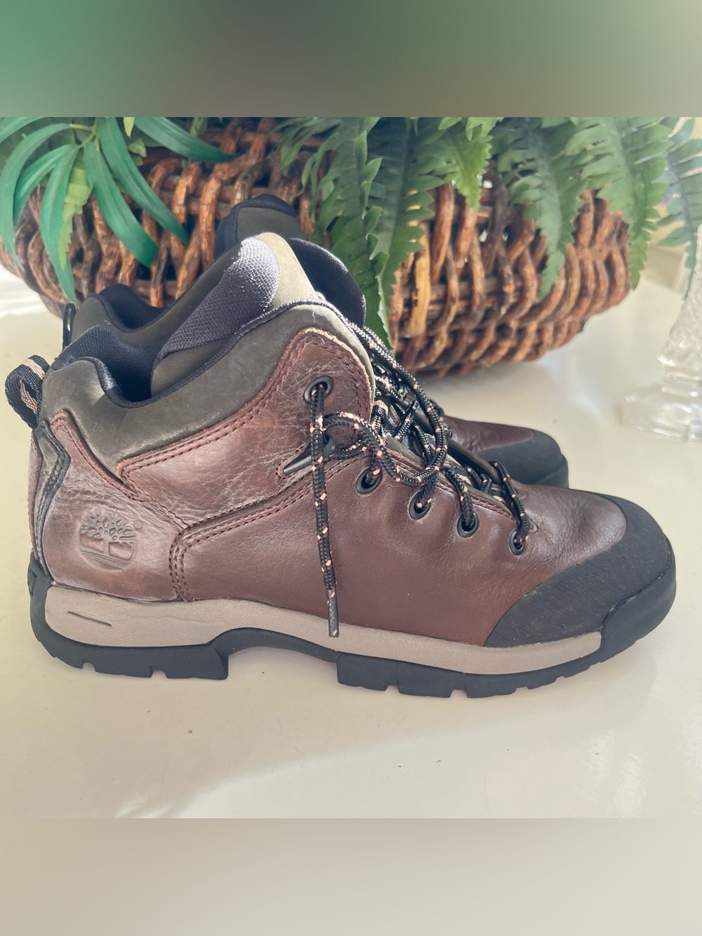 Timberland Performance ACT hiking boots WMN size 9.5M Brown Leather 62392